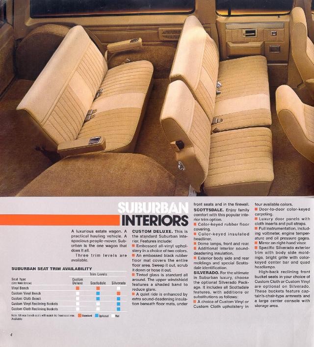 1985 Chevrolet Suburban Brochure Page 2